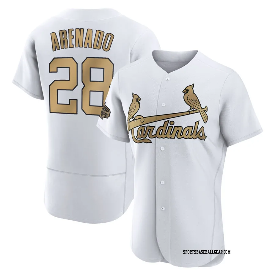 Nolan Arenado Men's St. Louis Cardinals White Game Authentic 2022 All-Star Jersey