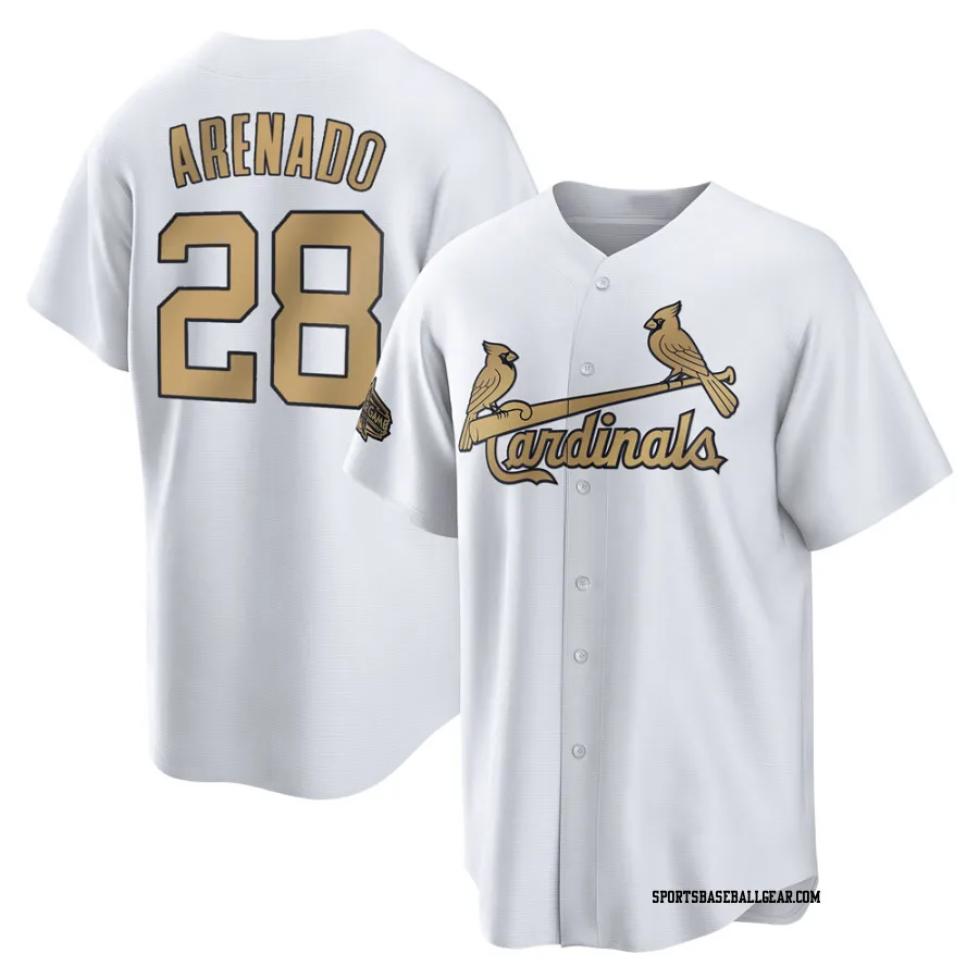 Nolan Arenado Youth St. Louis Cardinals White Game Replica 2022 All-Star Jersey