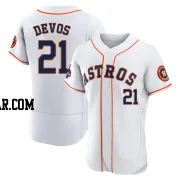 Nolan Devos Men's Houston Astros White Authentic 2022 World Series Champions Home Jersey