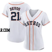 Nolan Devos Women's Houston Astros White Authentic 2022 World Series Champions Home Jersey