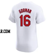 Nolan Gorman Men's St. Louis Cardinals White Elite Home Jersey