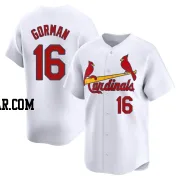 Nolan Gorman Youth St. Louis Cardinals White Limited Home Jersey