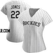 Nolan Jones Women's Colorado Rockies White Replica Home Jersey