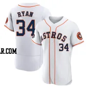 Nolan Ryan Men's Houston Astros White Authentic 2022 World Series Champions Home Jersey