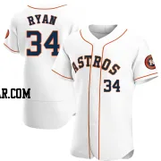 Nolan Ryan Men's Houston Astros White Authentic Home Jersey