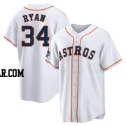 Nolan Ryan Men's Houston Astros White Replica 2022 World Series Champions Home Jersey