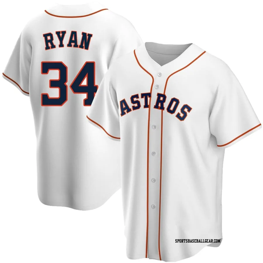 Nolan Ryan Men's Houston Astros White Replica Home Jersey