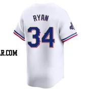 Nolan Ryan Men's Texas Rangers Gold Limited White 2024 Collection Jersey