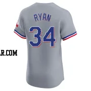 Nolan Ryan Men's Texas Rangers Gray Elite Road Jersey