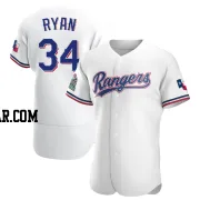 Nolan Ryan Men's Texas Rangers White Authentic Home Jersey