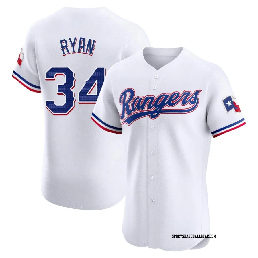 Nolan Ryan Men's Texas Rangers White Elite Home Jersey