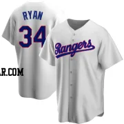 Nolan Ryan Men's Texas Rangers White Replica Home Cooperstown Collection Jersey