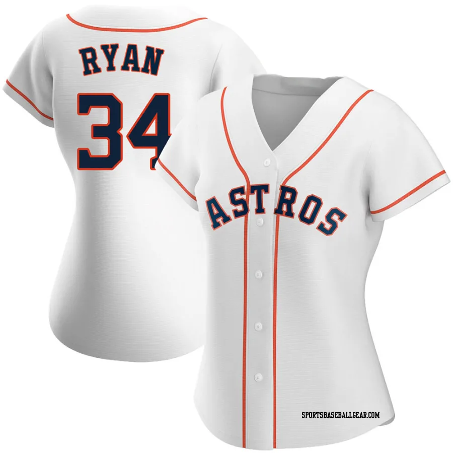 Nolan Ryan Women's Houston Astros White Authentic Home Jersey