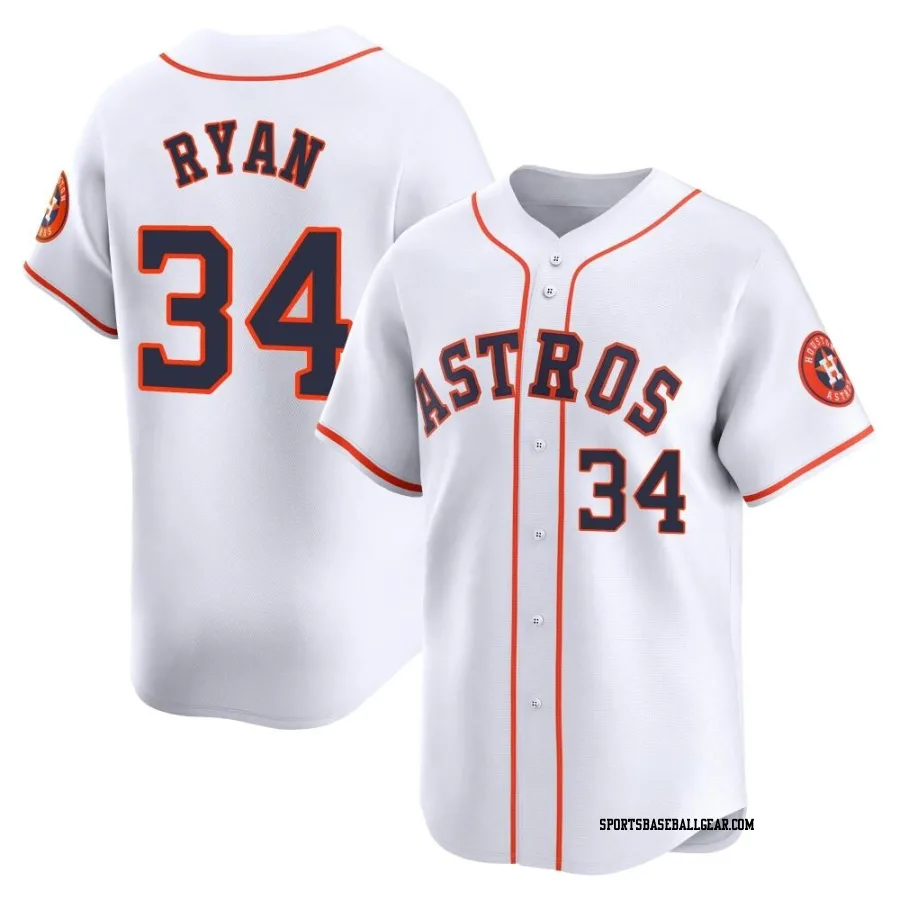 Nolan Ryan Youth Houston Astros White Limited Home Jersey