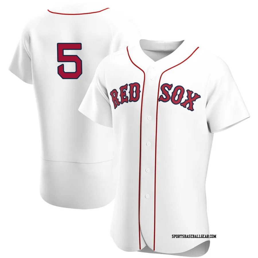 Nomar Garciaparra Men's Boston Red Sox White Authentic Home Team Jersey