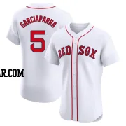 Nomar Garciaparra Men's Boston Red Sox White Elite Home Jersey