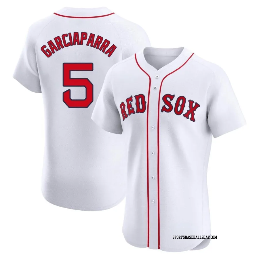 Nomar Garciaparra Men's Boston Red Sox White Elite Home Jersey