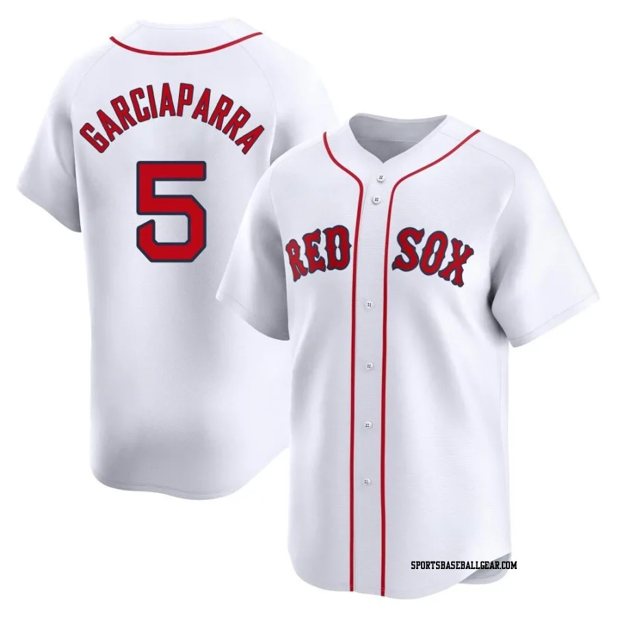 Nomar Garciaparra Men's Boston Red Sox White Limited Home Jersey