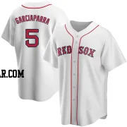 Nomar Garciaparra Men's Boston Red Sox White Replica Home Jersey