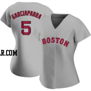 Nomar Garciaparra Women's Boston Red Sox Gray Replica Road Jersey