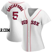 Nomar Garciaparra Women's Boston Red Sox White Replica Home Jersey