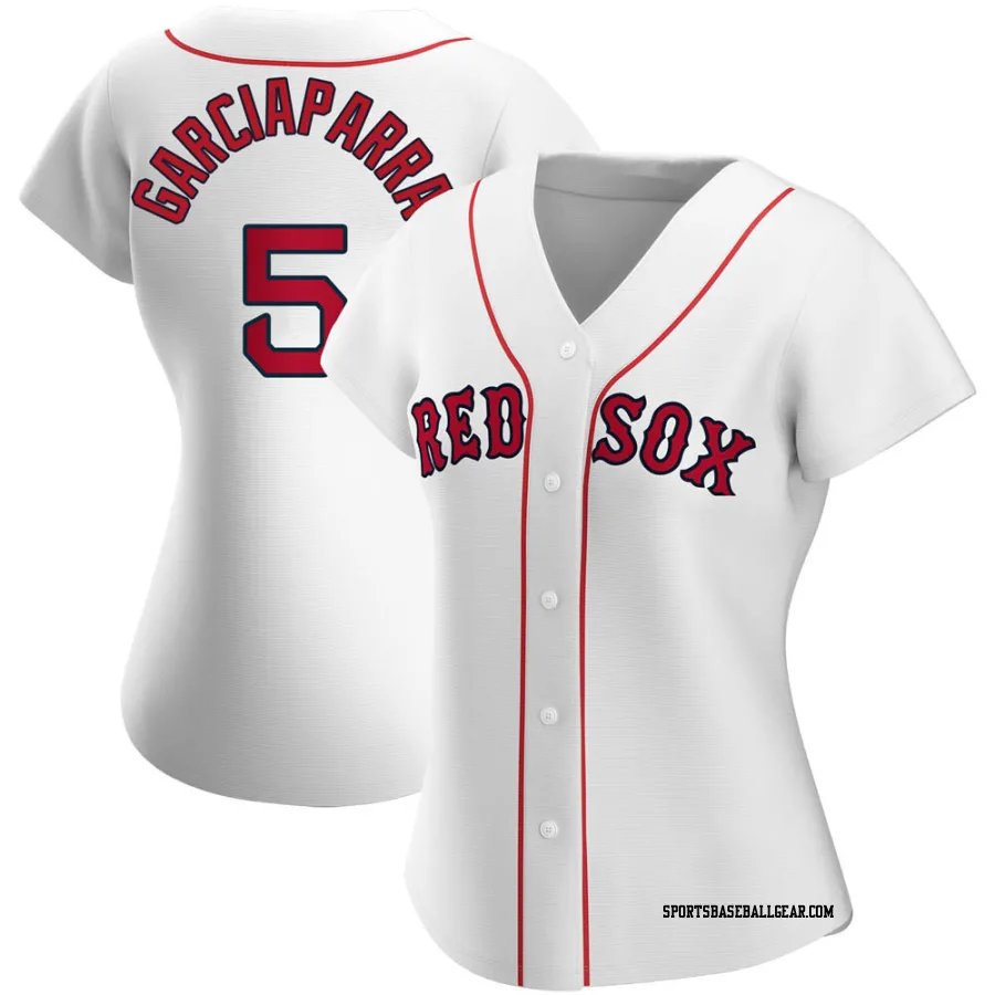 Nomar Garciaparra Women's Boston Red Sox White Replica Home Jersey