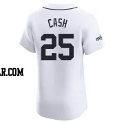 Norm Cash Men's Detroit Tigers White Elite Home Patch Jersey