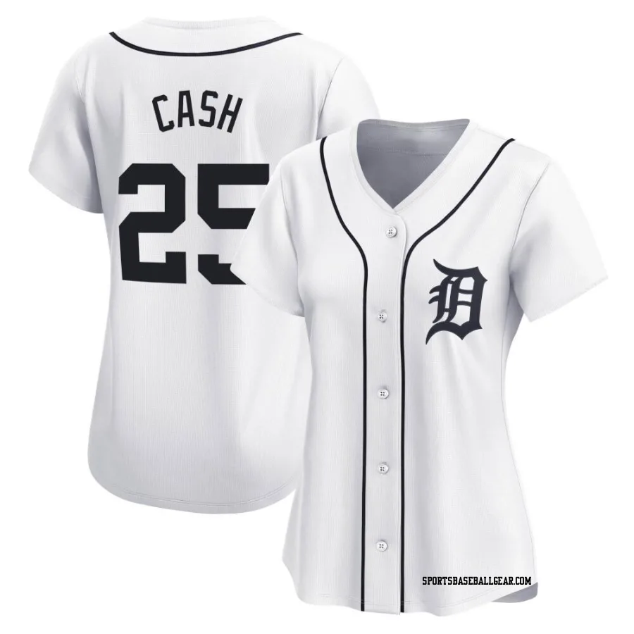 Norm Cash Women's Detroit Tigers White Limited Home Jersey