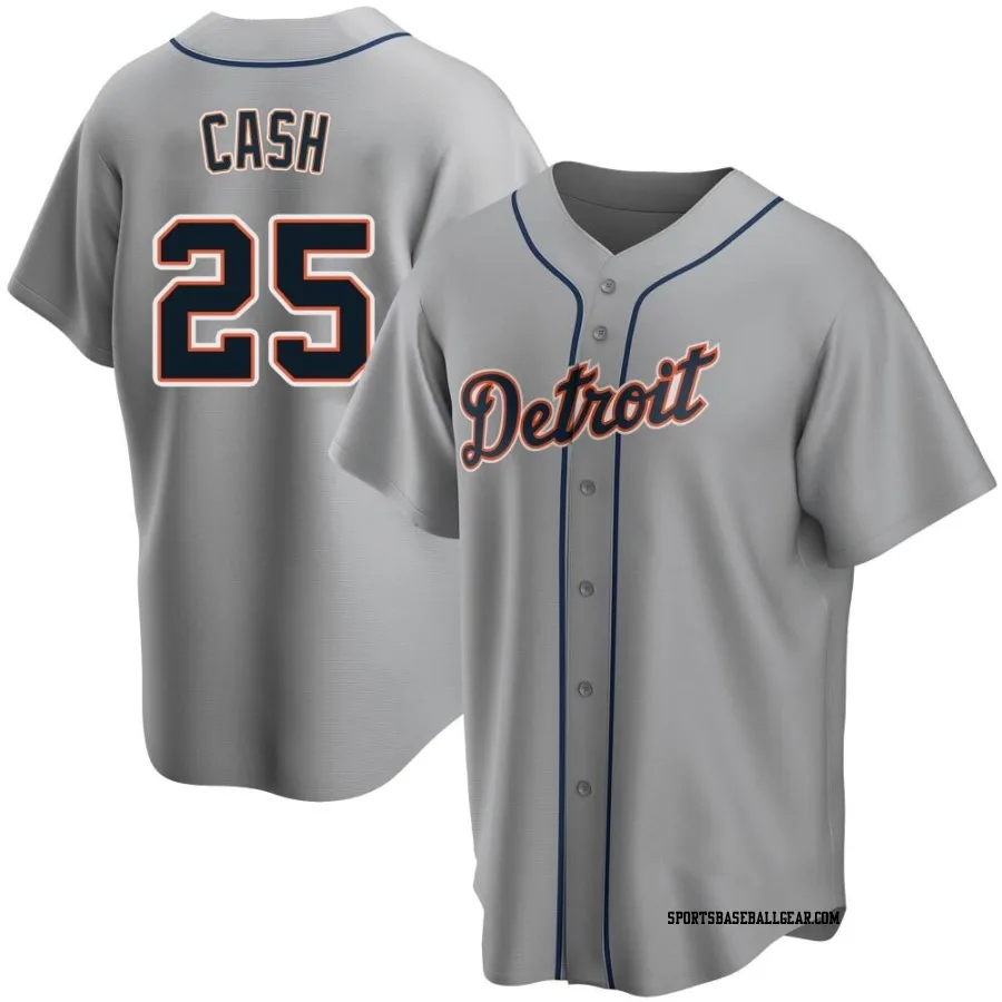 Norm Cash Youth Detroit Tigers Gray Replica Road Jersey