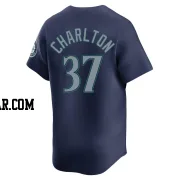 Norm Charlton Men's Seattle Mariners Navy Limited Road Jersey