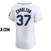 Norm Charlton Men's Seattle Mariners White Elite Home Jersey