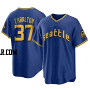 Norm Charlton Youth Seattle Mariners Royal Replica 2023 City Connect Jersey