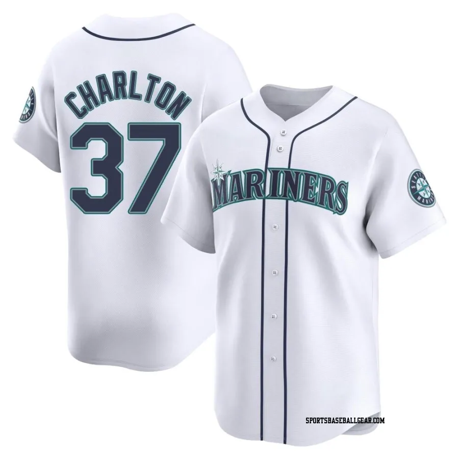 Norm Charlton Youth Seattle Mariners White Limited Home Jersey