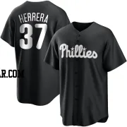 Odubel Herrera Men's Philadelphia Phillies Black/White Replica Jersey