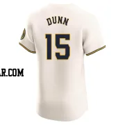 Oliver Dunn Men's Milwaukee Brewers Cream Elite Home Jersey