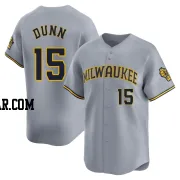 Oliver Dunn Men's Milwaukee Brewers Gray Limited Away Jersey