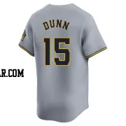 Oliver Dunn Men's Milwaukee Brewers Gray Limited Away Jersey