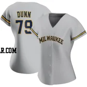 Oliver Dunn Women's Milwaukee Brewers Gray Authentic Road Jersey