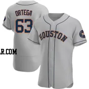 Oliver Ortega Men's Houston Astros Gray Authentic Road Jersey