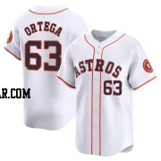 Oliver Ortega Men's Houston Astros White Limited Home Jersey