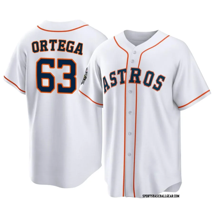 Oliver Ortega Men's Houston Astros White Replica 2022 World Series Home Jersey