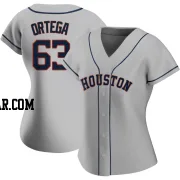 Oliver Ortega Women's Houston Astros Gray Authentic Road 2020 Jersey