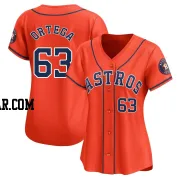 Oliver Ortega Women's Houston Astros Orange Limited Alternate Jersey