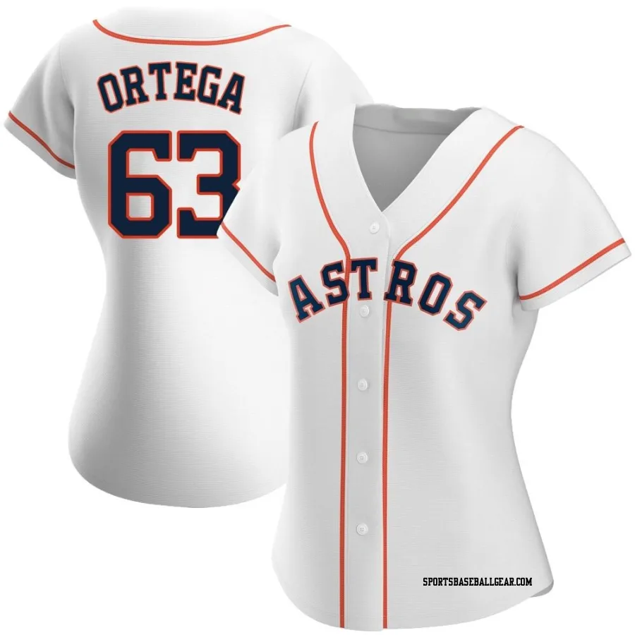 Oliver Ortega Women's Houston Astros White Authentic Home Jersey