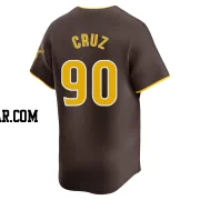 Omar Cruz Men's San Diego Padres Brown Limited Away Jersey