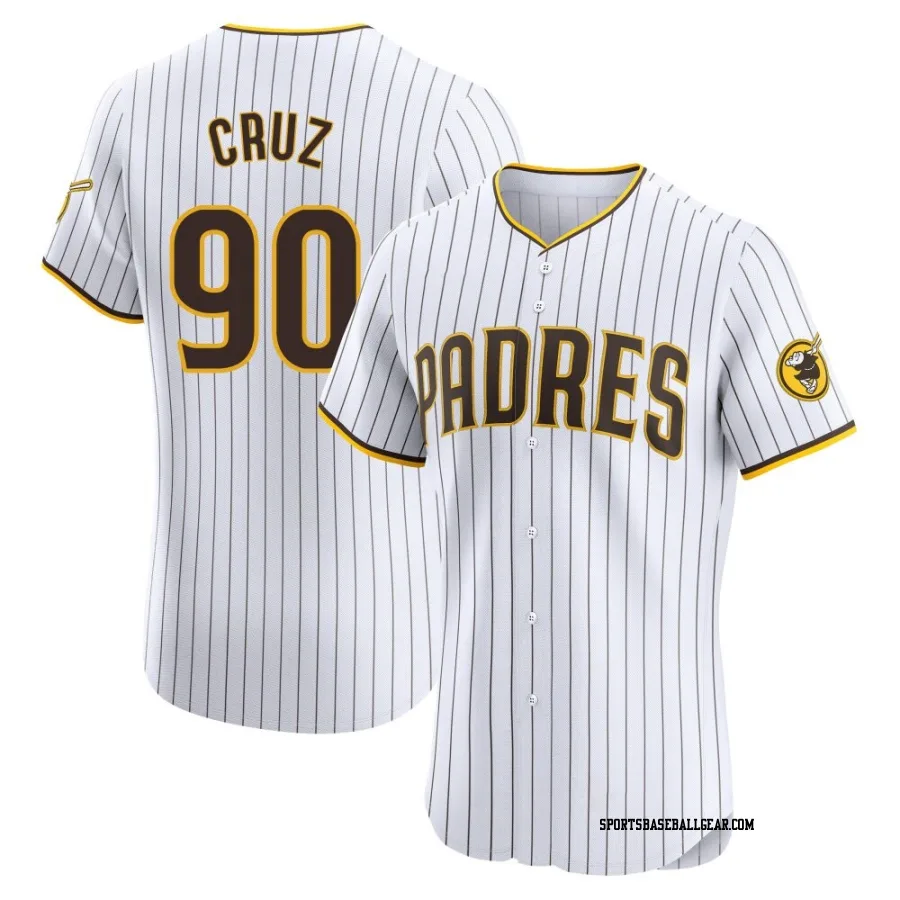 Omar Cruz Men's San Diego Padres White Elite Home Jersey