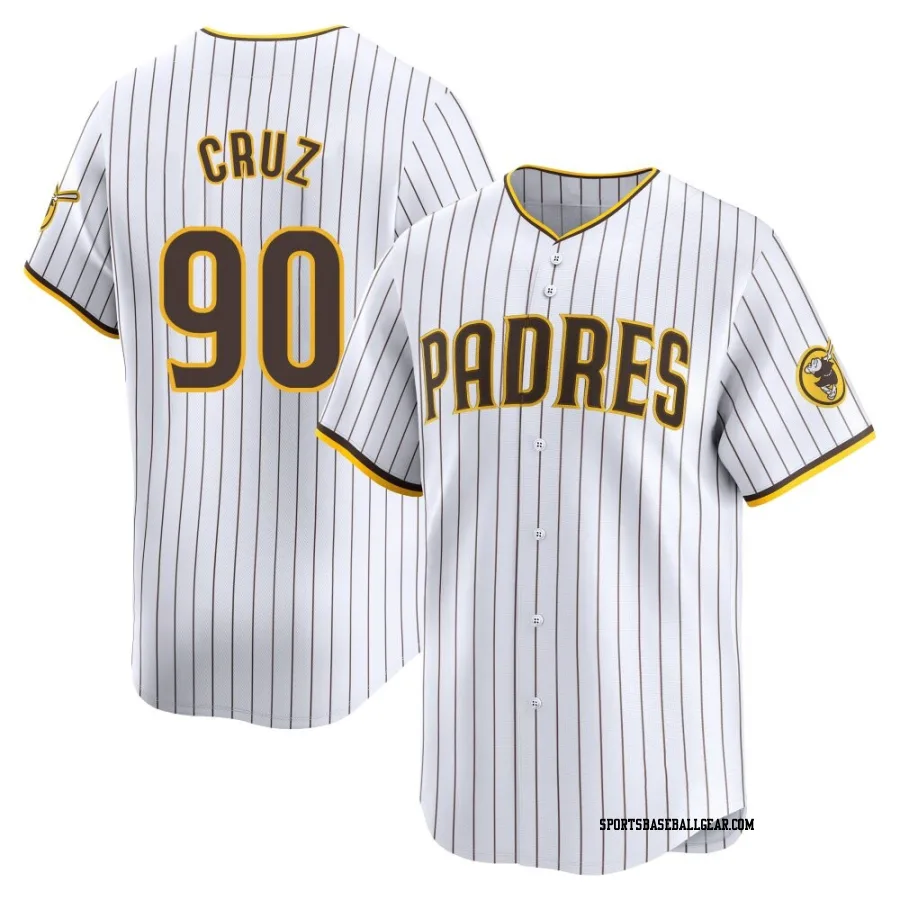 Omar Cruz Men's San Diego Padres White Limited Home Jersey