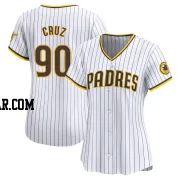 Omar Cruz Women's San Diego Padres White Limited Home Jersey