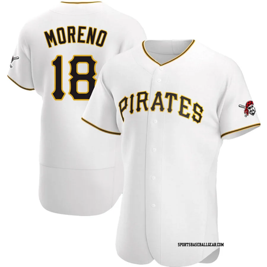 Omar Moreno Men's Pittsburgh Pirates White Authentic Home Jersey