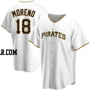 Omar Moreno Men's Pittsburgh Pirates White Replica Home Jersey